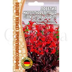 Лобелия многолетняя Квин Виктория 5 шт РЕДКИЕ СЕМЕНА