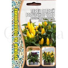 Перец острый Горшечное Чудо 15 шт РЕДКИЕ СЕМЕНА