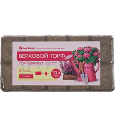 БиоМастер Почвобрикет Верховой торф кислый 10 л
