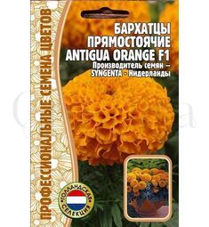 Бархатцы  прямостоячие Antigua Orange F1 5 шт РЕДКИЕ СЕМЕНА