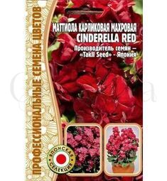 Маттиола Cinderella RED карликовая махровая  Синдерелла Ред  5 шт РЕДКИЕ СЕМЕНА