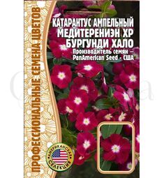 Катарантус ампельный Медитерениэн ХР Бургунди Хало 5 шт РЕДКИЕ СЕМЕНА