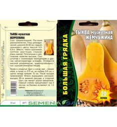 Тыква мускатная Жемчужина 20 шт РЕДКИЕ СЕМЕНА