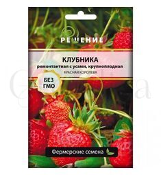 Клубника Красная Королева усатая 10 шт РЕДКИЕ СЕМЕНА