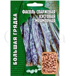 Фасоль спаржевая кустовая Мраморная 25 шт РЕДКИЕ СЕМЕНА
