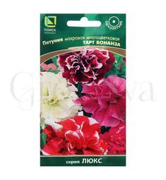 Петуния махровая многоцветковая Тарт Бонанза 10 шт ПОИСК