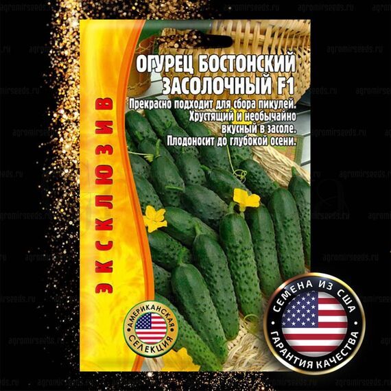 Огурец Бостонский Засолочный F1 15 шт (США) РЕДКИЕ СЕМЕНА