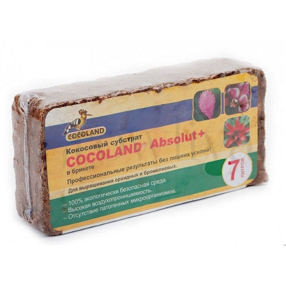Cocoland Кокосовый субстрат Absolut+ (чипсы) 7 л