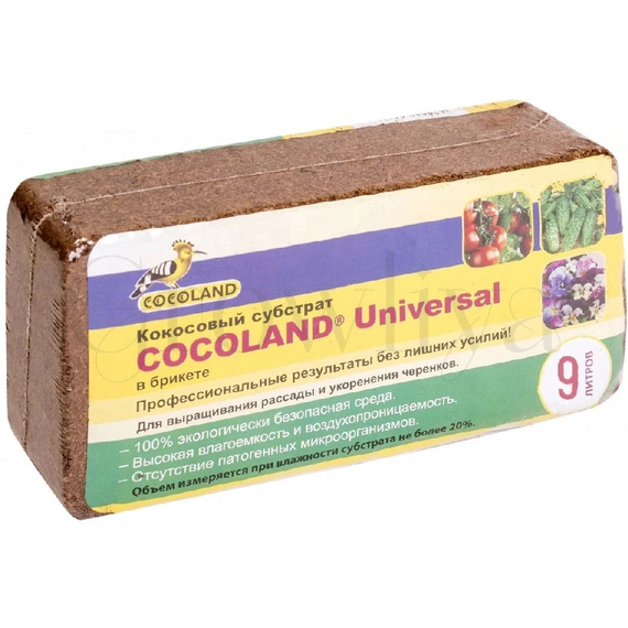 Cocoland Кокосовый субстрат Universal 9 л