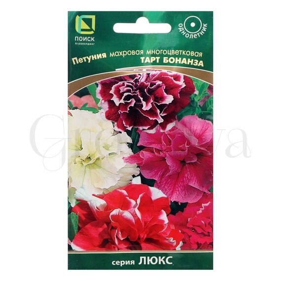 Петуния махровая многоцветковая Тарт Бонанза 10 шт ПОИСК