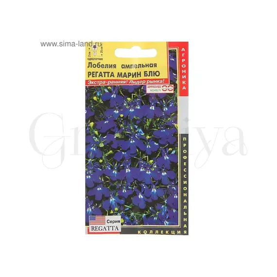 Лобелия ампельная Регата Марин Блю 10 шт ПОИСК