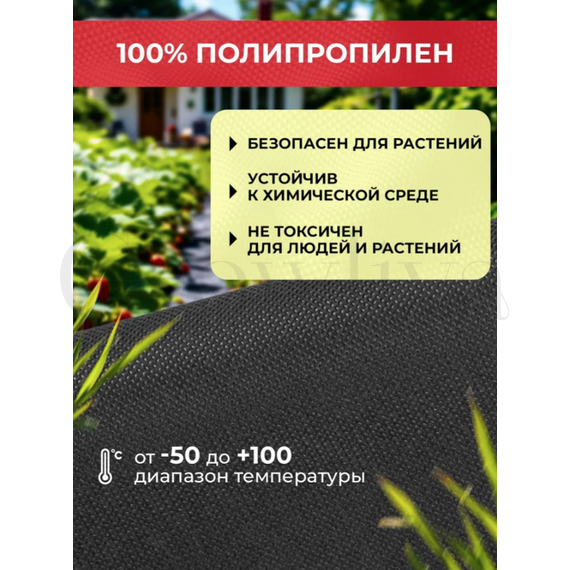 Спанбонд Геотекстиль СУФ 60 г/м (1,6м*400м) черный