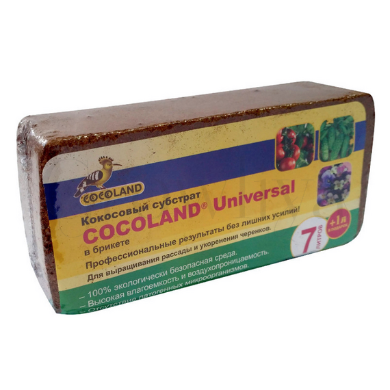 Cocoland Кокосовый субстрат Universal 7 л