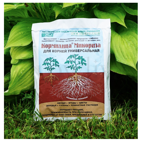 Кормилица Микориза Почва зараженная полезными грибами 30 г