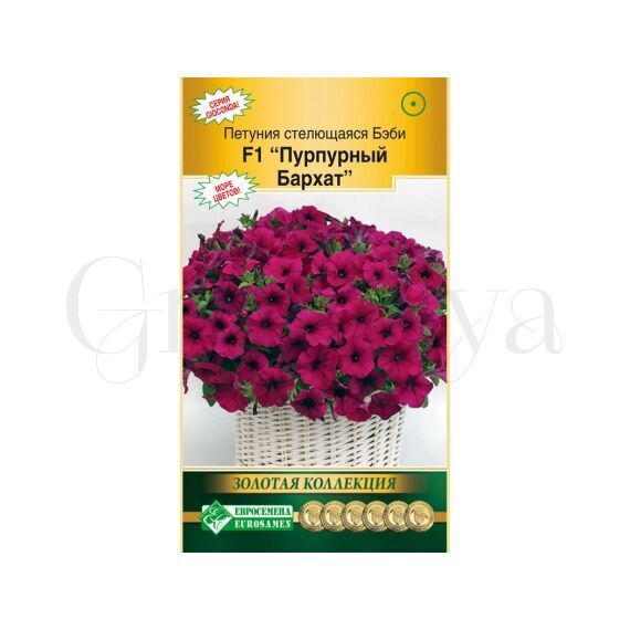 Петуния стелющаяся Бэби Пурпурный бархат F1 5 шт ЕС