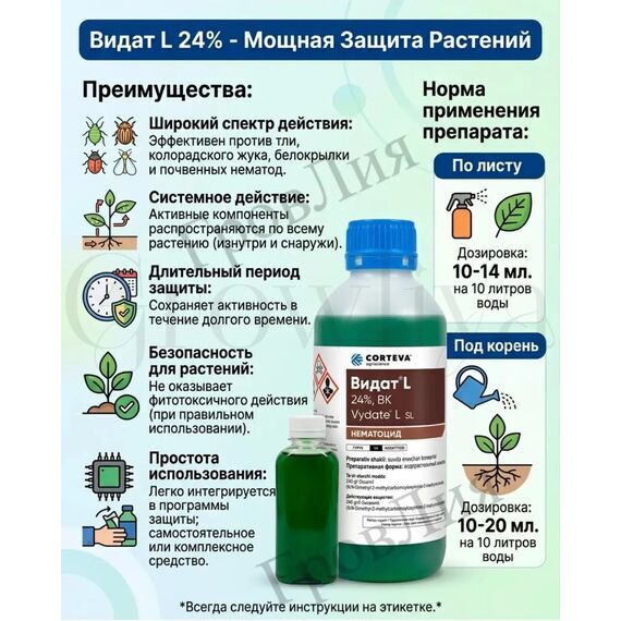 Видат Vydate от нематод 100 мл (фасовка)